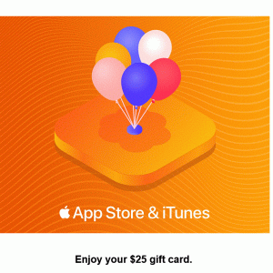 $25 iTunes Gift Card for $19.99 - E-mail delivery