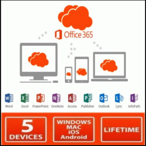 MICROSOFT OFFICE 365 LIFETIME ACCOUNT 5 Users For WINDOWS MAC MOBILE TABLET