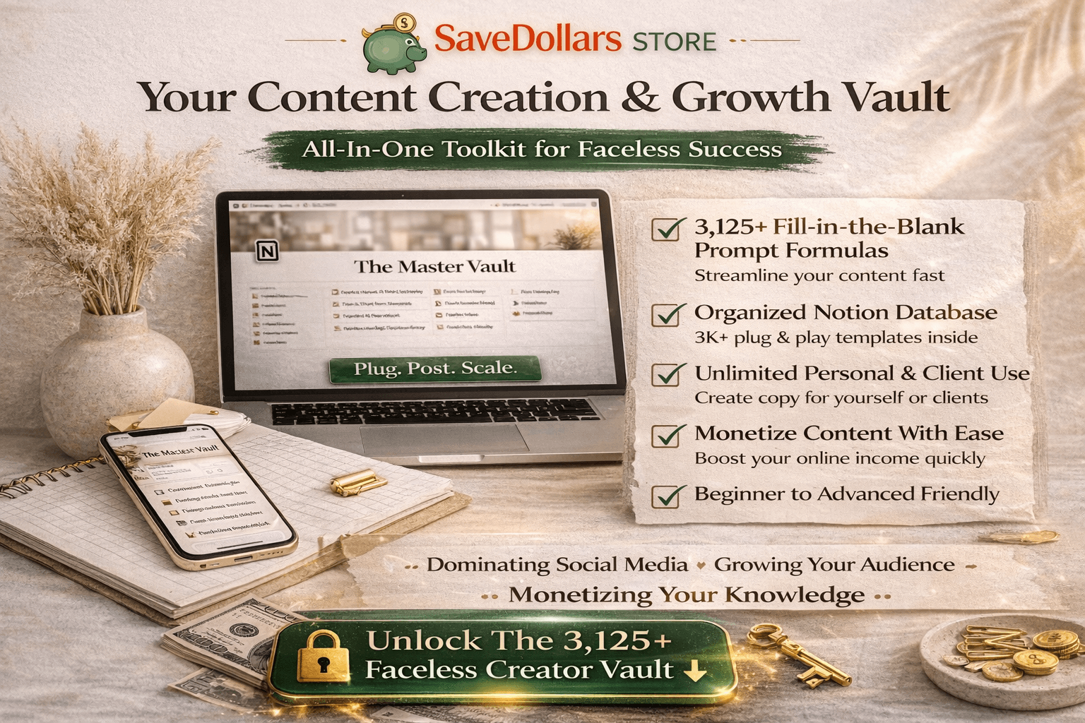 Faceless Creator Master Vault