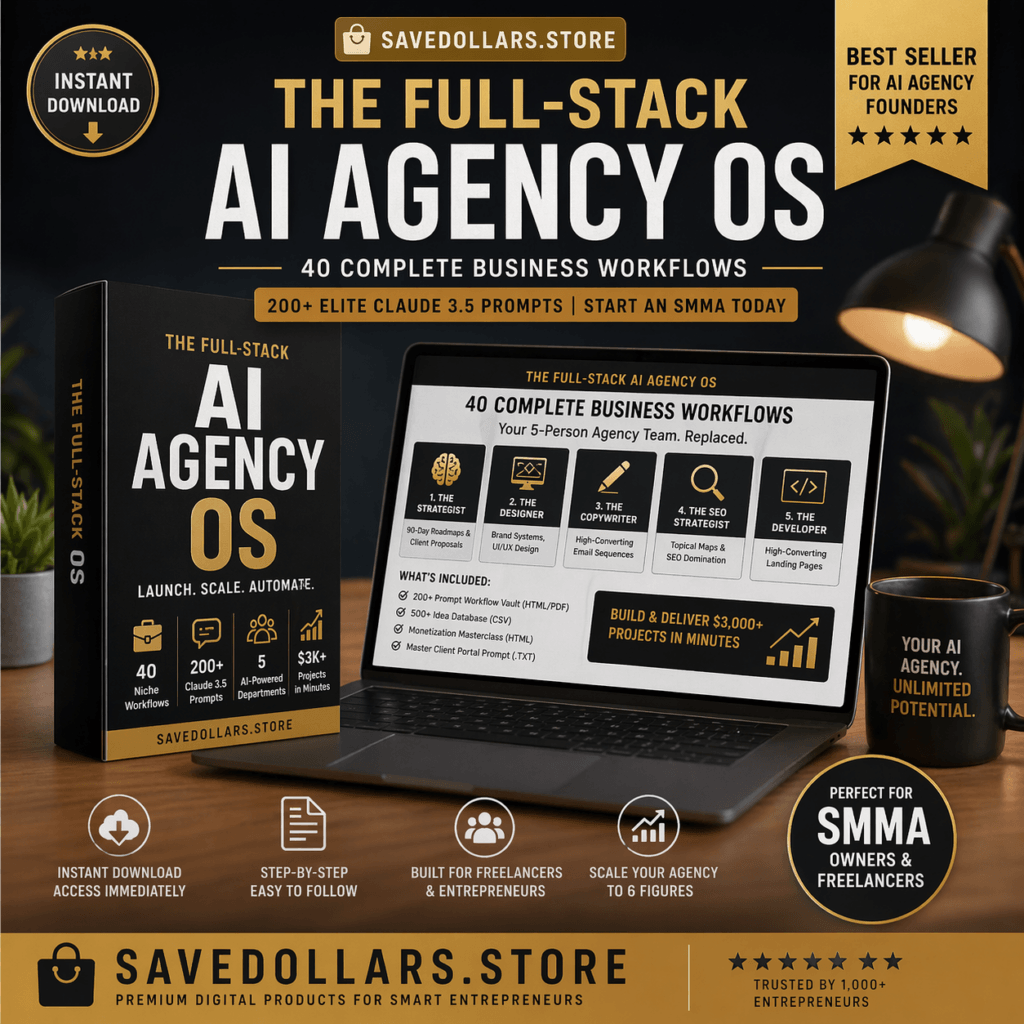 AI Agency OS: 40 Workflows, 200+ Claude 3.5 Prompts, Client Portal Generator