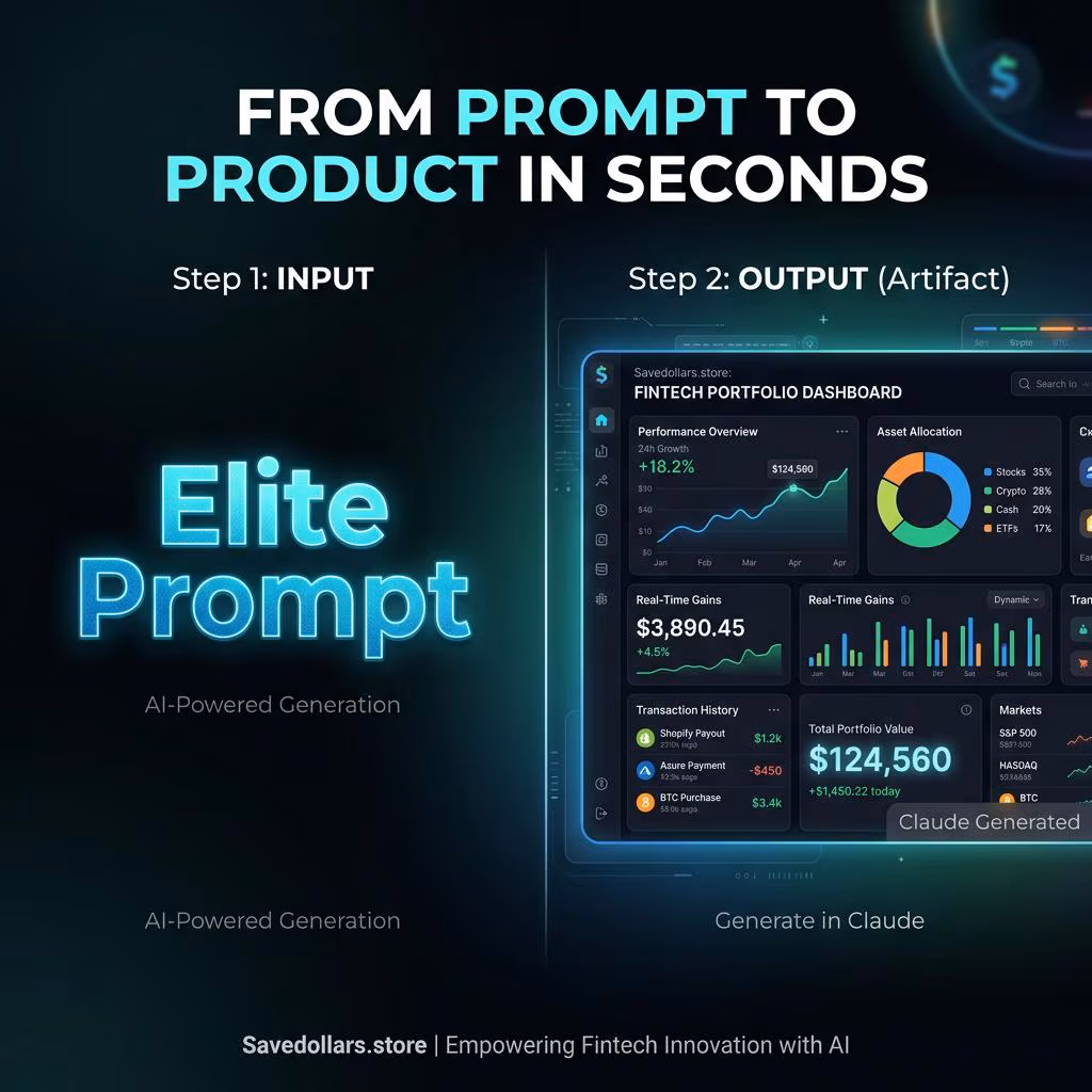 Example of AI generated React UI from Claude Artifact Prompt